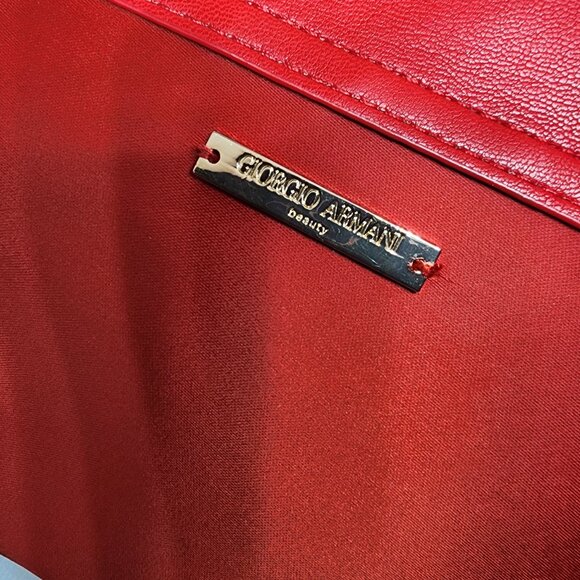 Georgio Armani Beauty Make-up Bag - Red - Picture 3 of 8